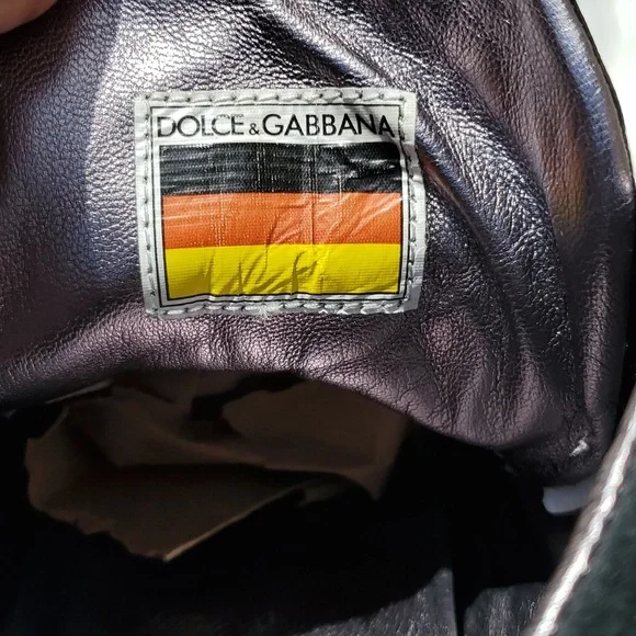 Dolce & Gabbana Black Leather Casual Sneaker sz 11 🎉 Host Pick - Picture 5 of 13